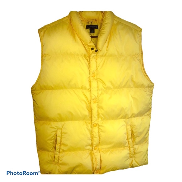 Lands' End Jackets & Blazers - 🛍Lands’ End yellow puffer vest